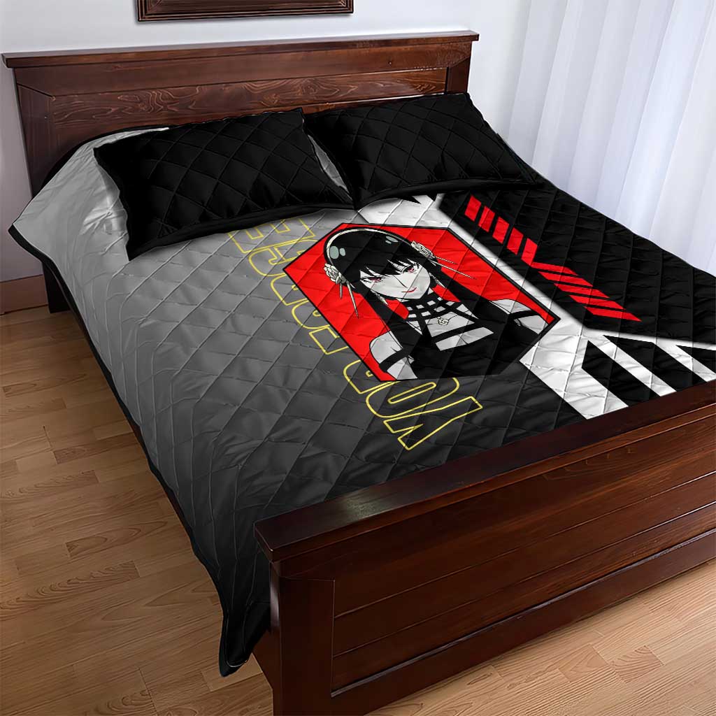 Yor Forger from Spy x Family Quilt Bed Set with Cool Posing and Character Design - The Mazicc