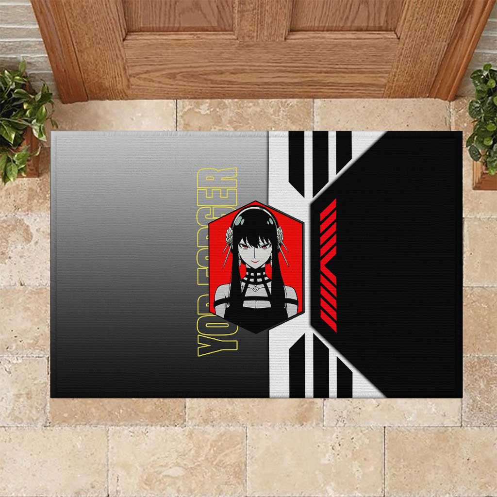 Yor Forger from Spy x Family Rubber Doormat with Cool Posing and Character Design - The Mazicc