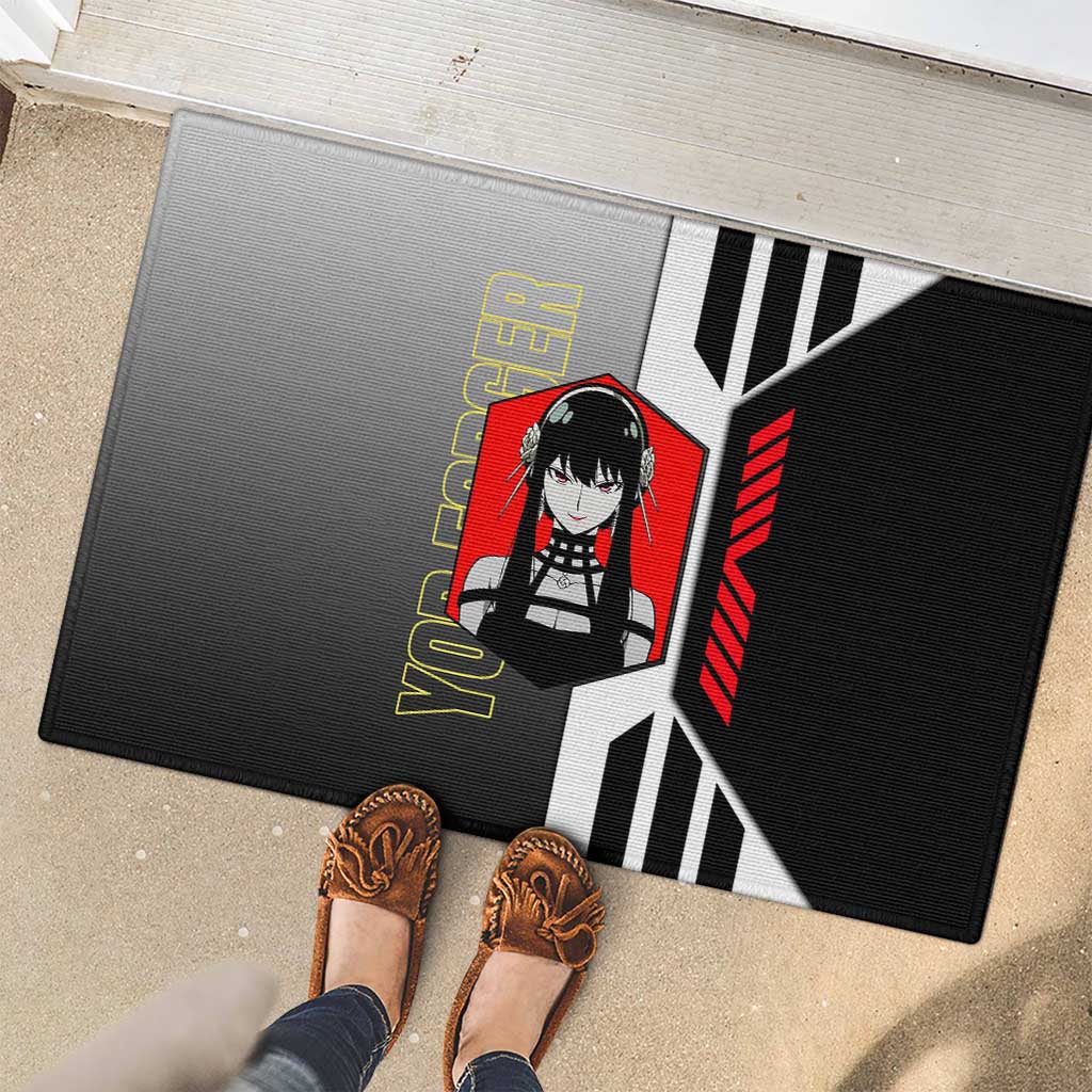 Yor Forger from Spy x Family Rubber Doormat with Cool Posing and Character Design - The Mazicc