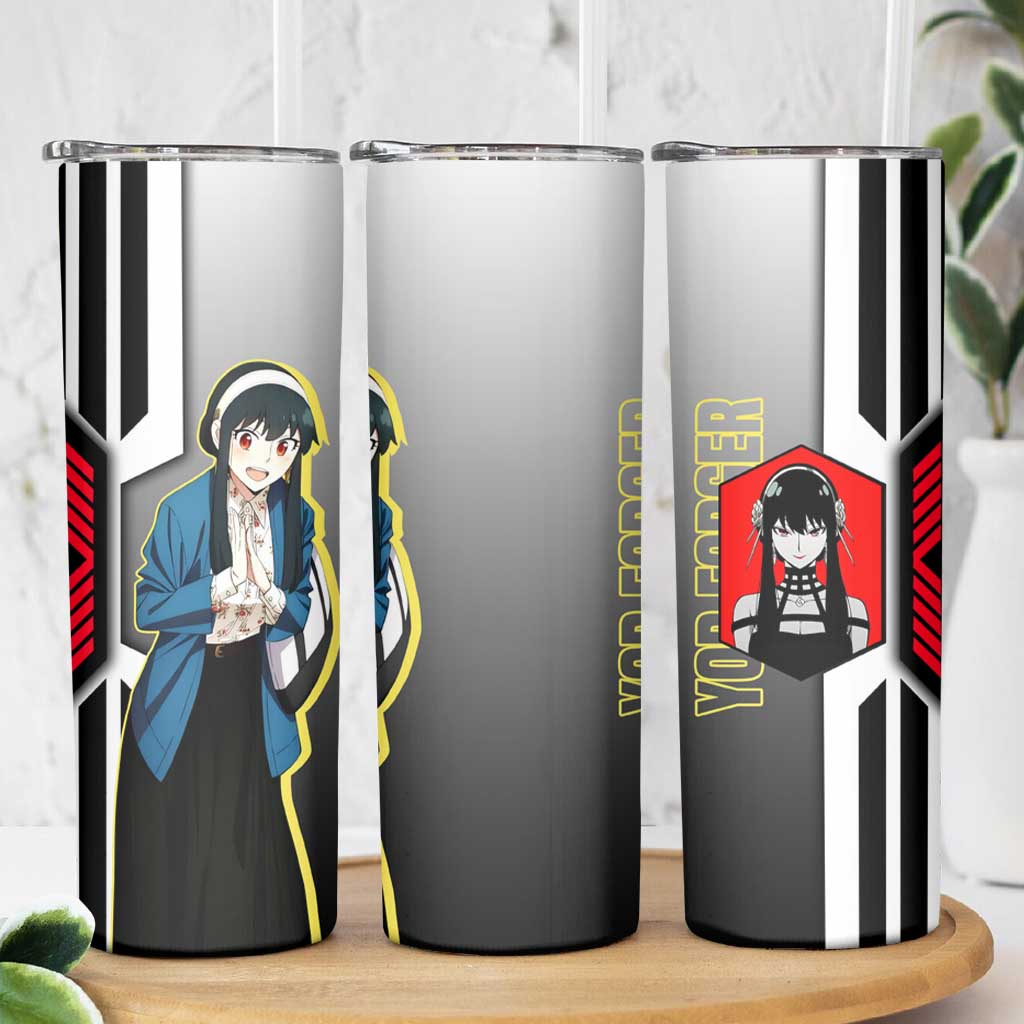 Yor Forger from Spy x Family Skinny Tumbler with Cool Posing and Character Design - The Mazicc