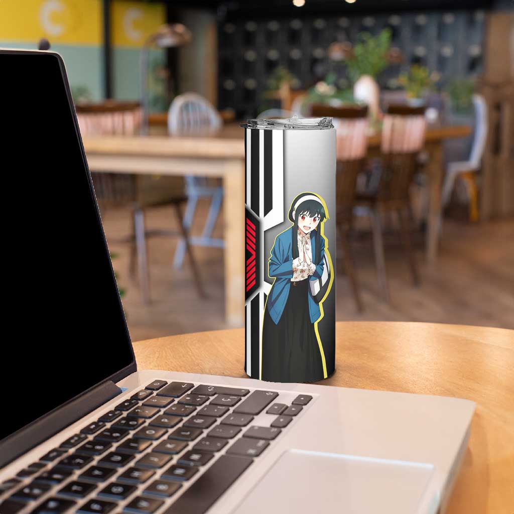 Yor Forger from Spy x Family Skinny Tumbler with Cool Posing and Character Design - The Mazicc
