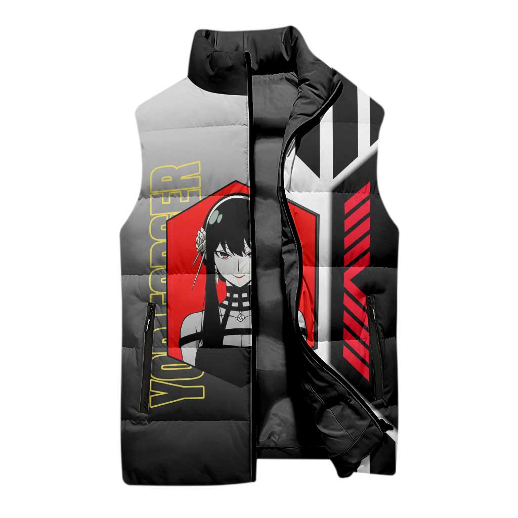 Yor Forger from Spy x Family Sleeveless Puffer Jacket with Cool Posing and Character Design - The Mazicc