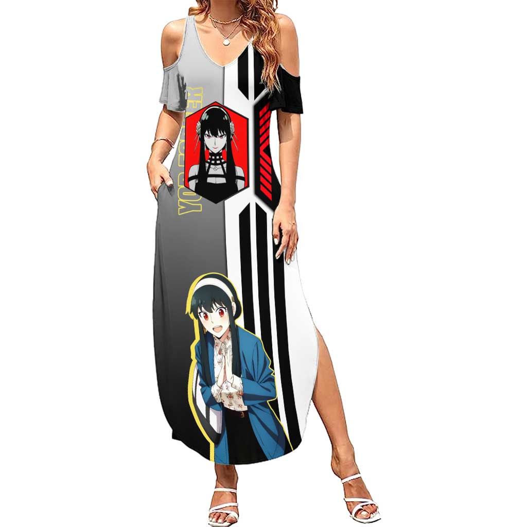 Yor Forger from Spy x Family Summer Maxi Dress with Cool Posing and Character Design - The Mazicc