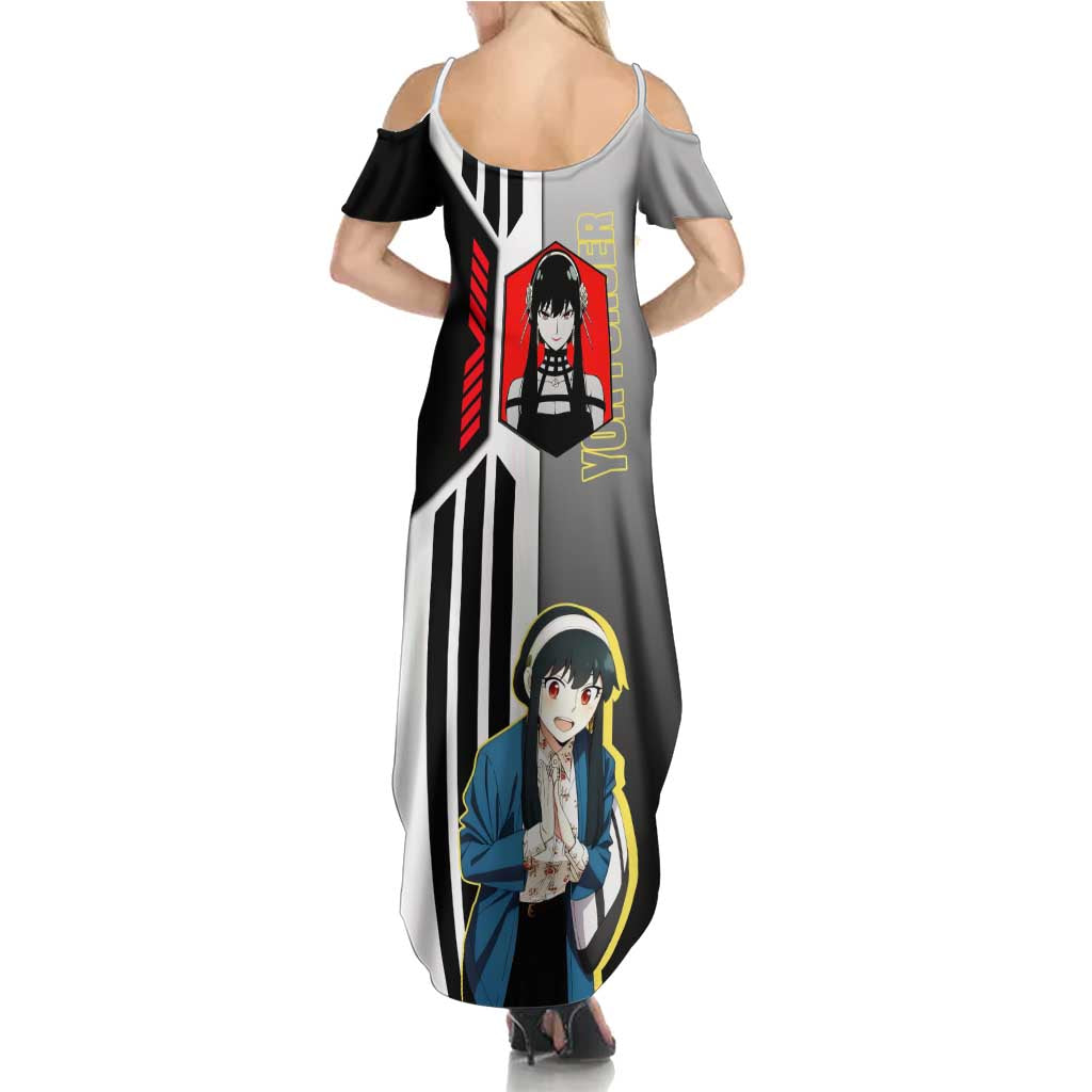 Yor Forger from Spy x Family Summer Maxi Dress with Cool Posing and Character Design - The Mazicc