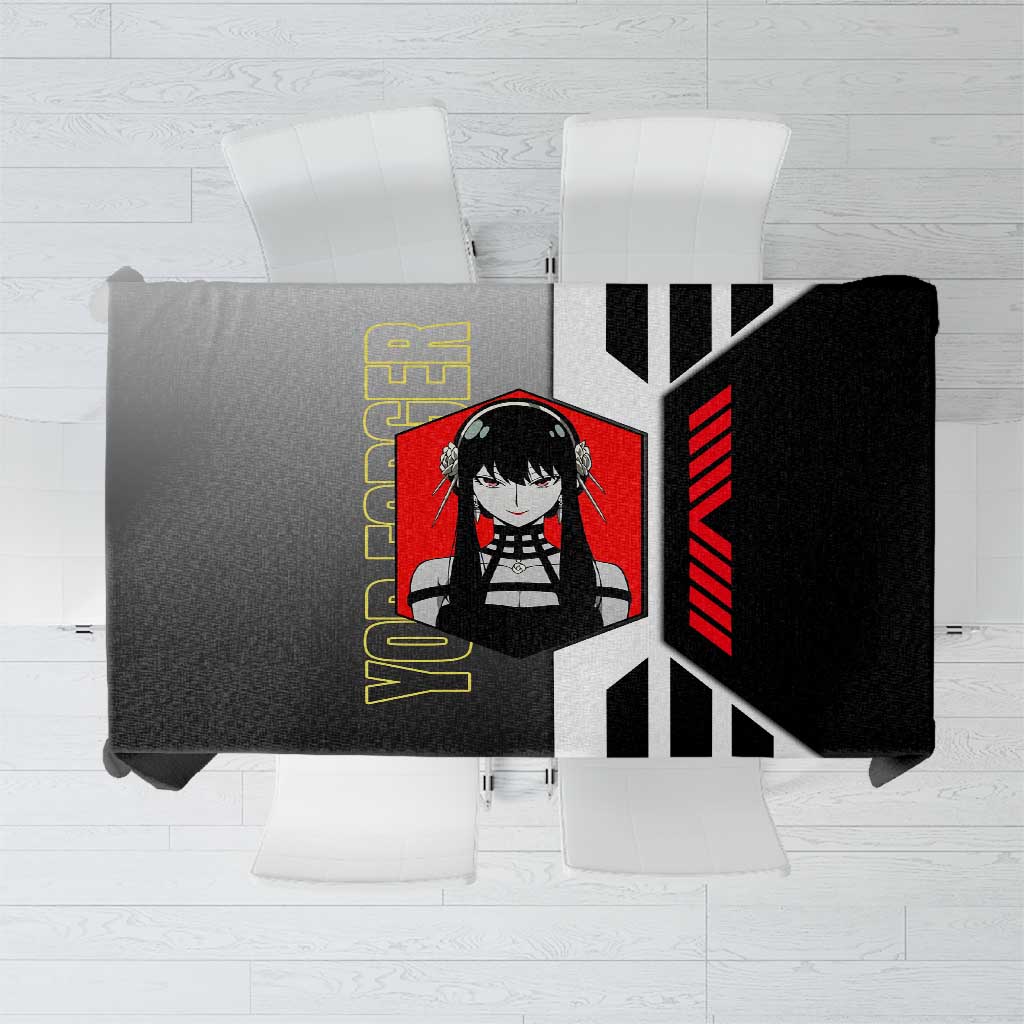 Yor Forger from Spy x Family Tablecloth with Cool Posing and Character Design - The Mazicc