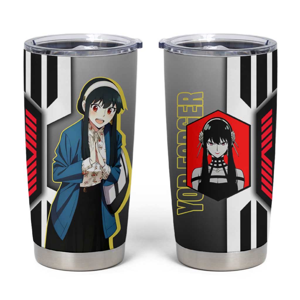 Yor Forger from Spy x Family Tumbler Cup with Cool Posing and Character Design - The Mazicc