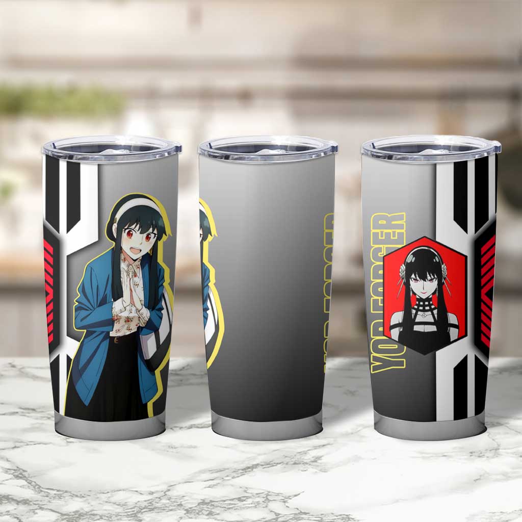 Yor Forger from Spy x Family Tumbler Cup with Cool Posing and Character Design - The Mazicc