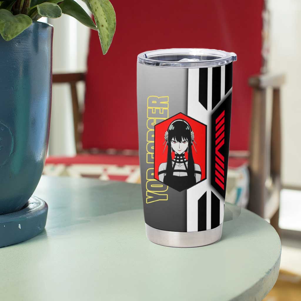 Yor Forger from Spy x Family Tumbler Cup with Cool Posing and Character Design - The Mazicc