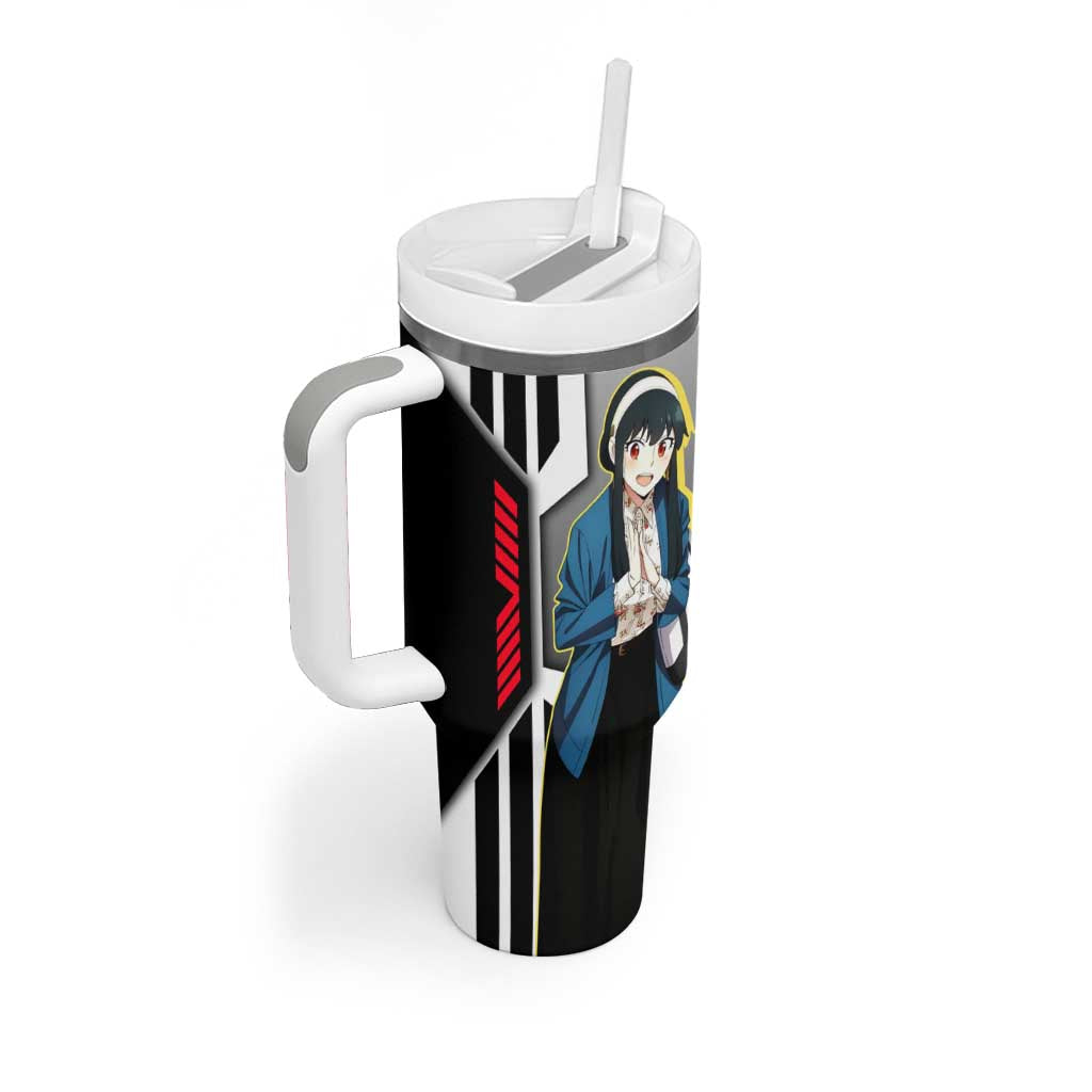 Yor Forger from Spy x Family Tumbler With Handle with Cool Posing and Character Design - The Mazicc