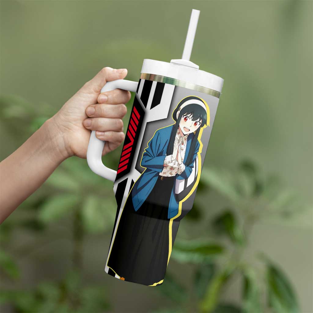 Yor Forger from Spy x Family Tumbler With Handle with Cool Posing and Character Design - The Mazicc