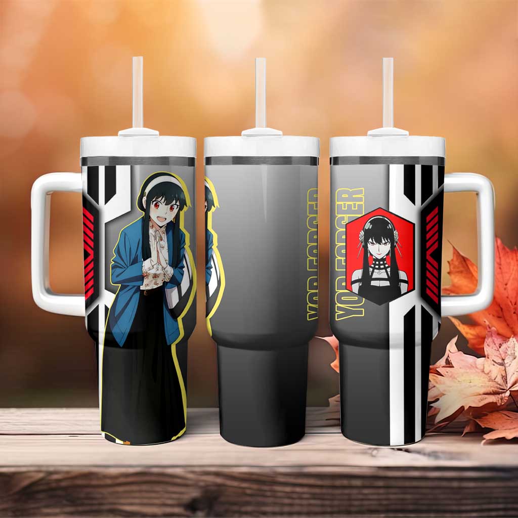 Yor Forger from Spy x Family Tumbler With Handle with Cool Posing and Character Design - The Mazicc