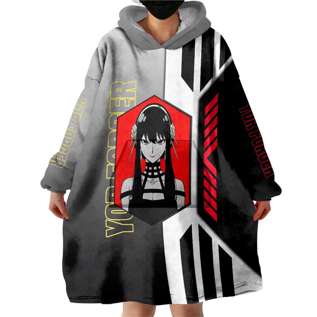 Yor Forger from Spy x Family Wearable Blanket Hoodie with Cool Posing and Character Design - The Mazicc