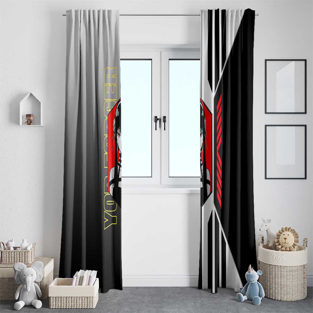 Yor Forger from Spy x Family Window Curtain with Cool Posing and Character Design - The Mazicc
