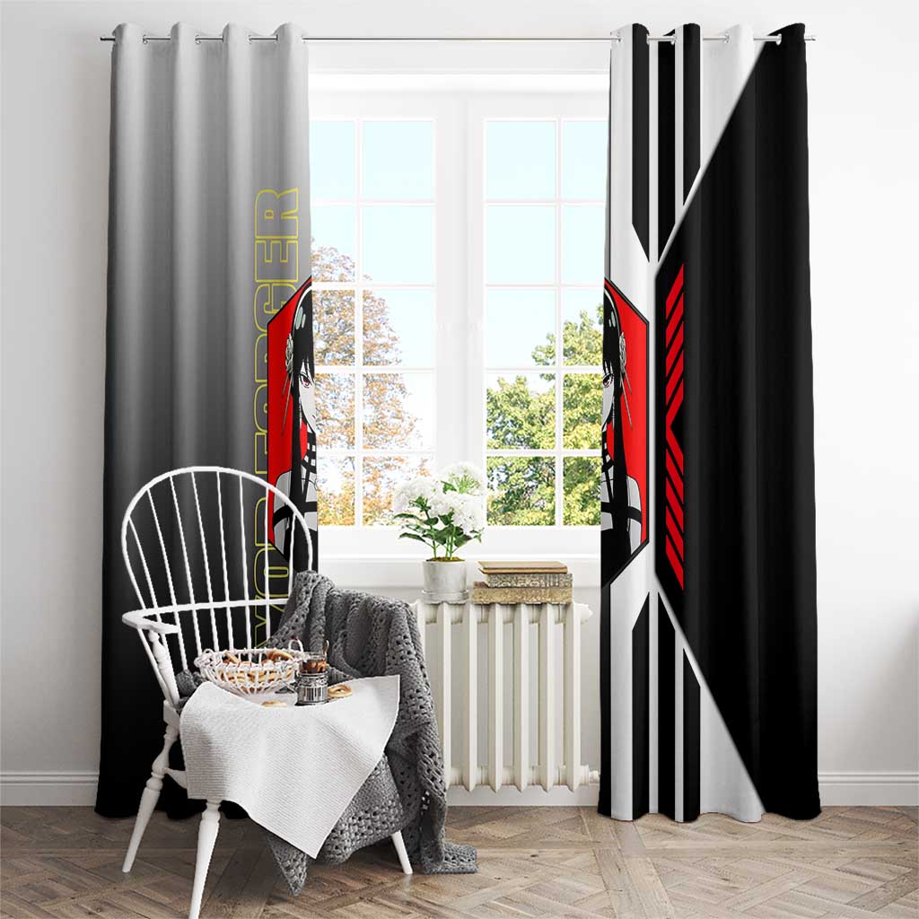Yor Forger from Spy x Family Window Curtain with Cool Posing and Character Design - The Mazicc