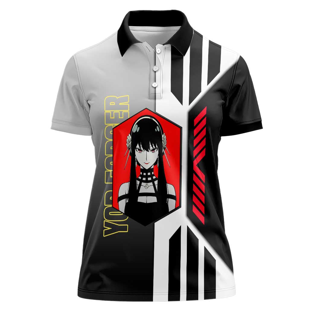 Yor Forger from Spy x Family Women Polo Shirt with Cool Posing and Character Design - The Mazicc