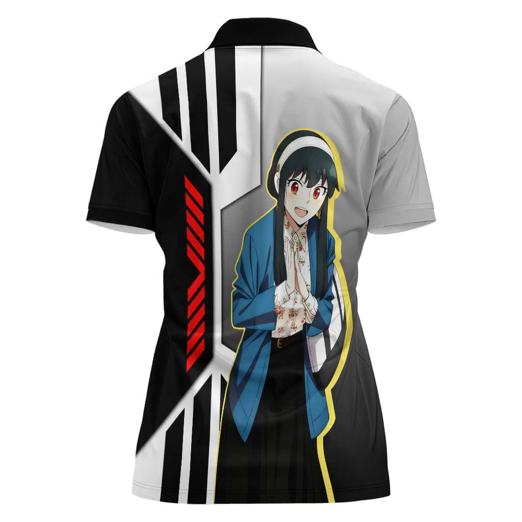 Yor Forger from Spy x Family Women Polo Shirt with Cool Posing and Character Design - The Mazicc