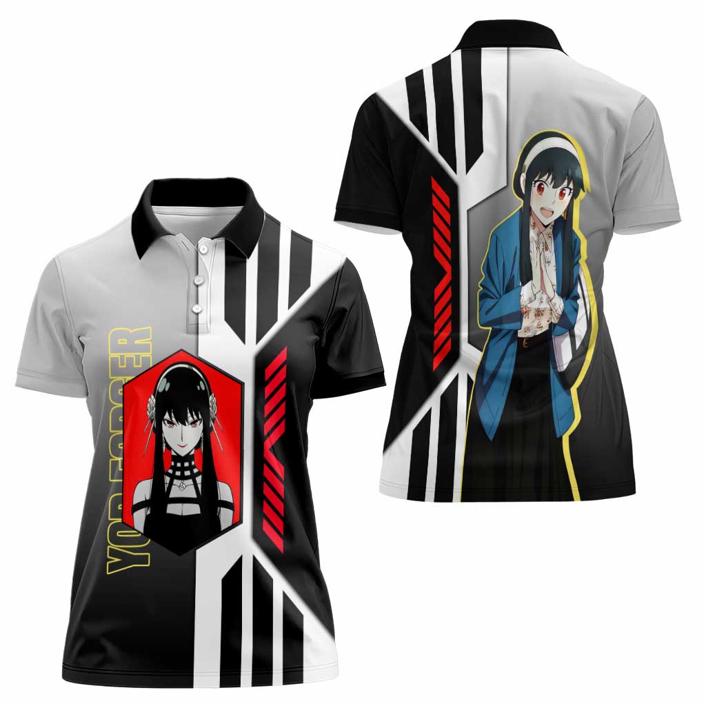 Yor Forger from Spy x Family Women Polo Shirt with Cool Posing and Character Design - The Mazicc