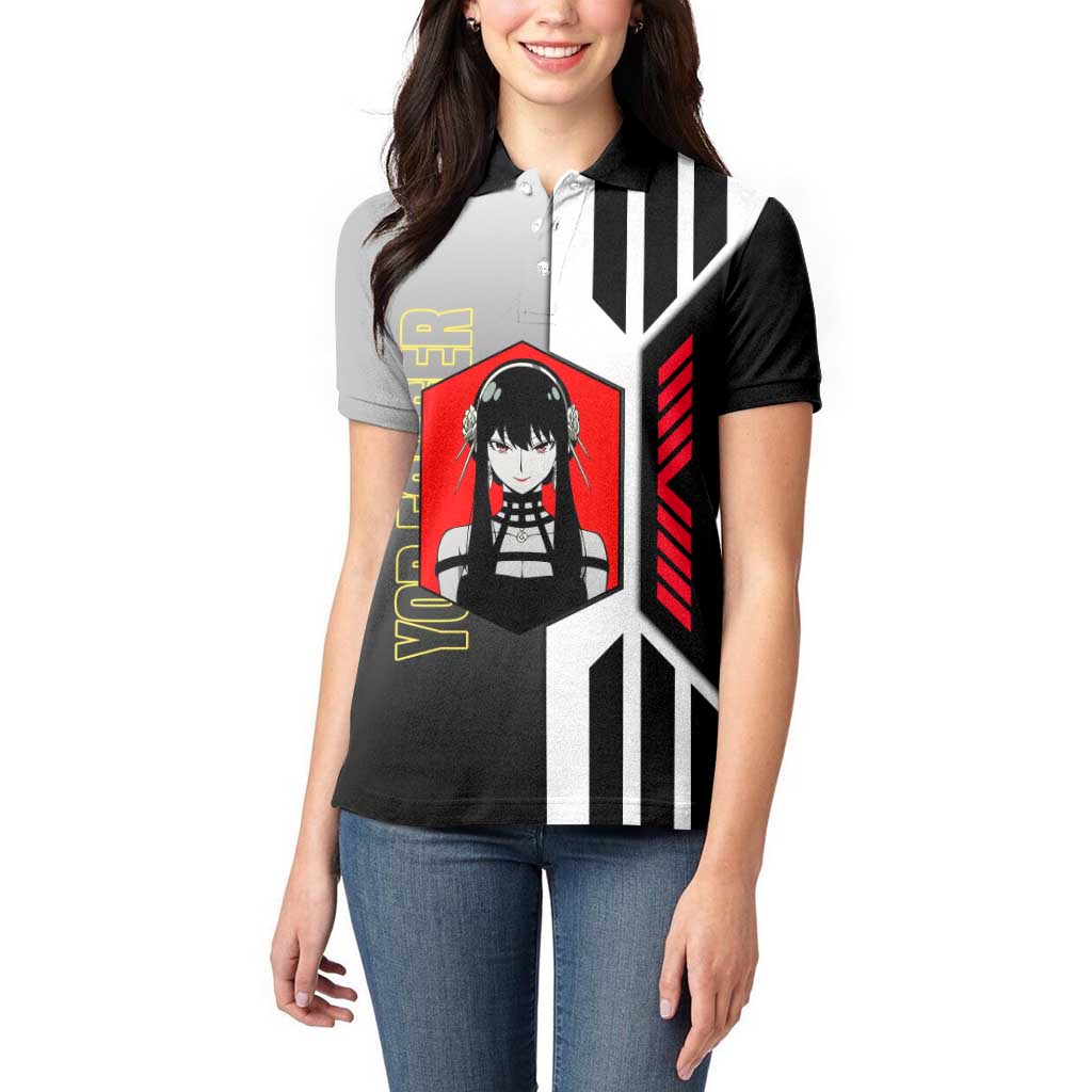 Yor Forger from Spy x Family Women Polo Shirt with Cool Posing and Character Design - The Mazicc