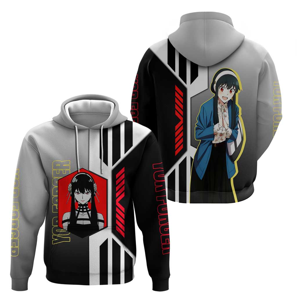Yor Forger from Spy x Family Zip Hoodie with Cool Posing and Character Design - The Mazicc