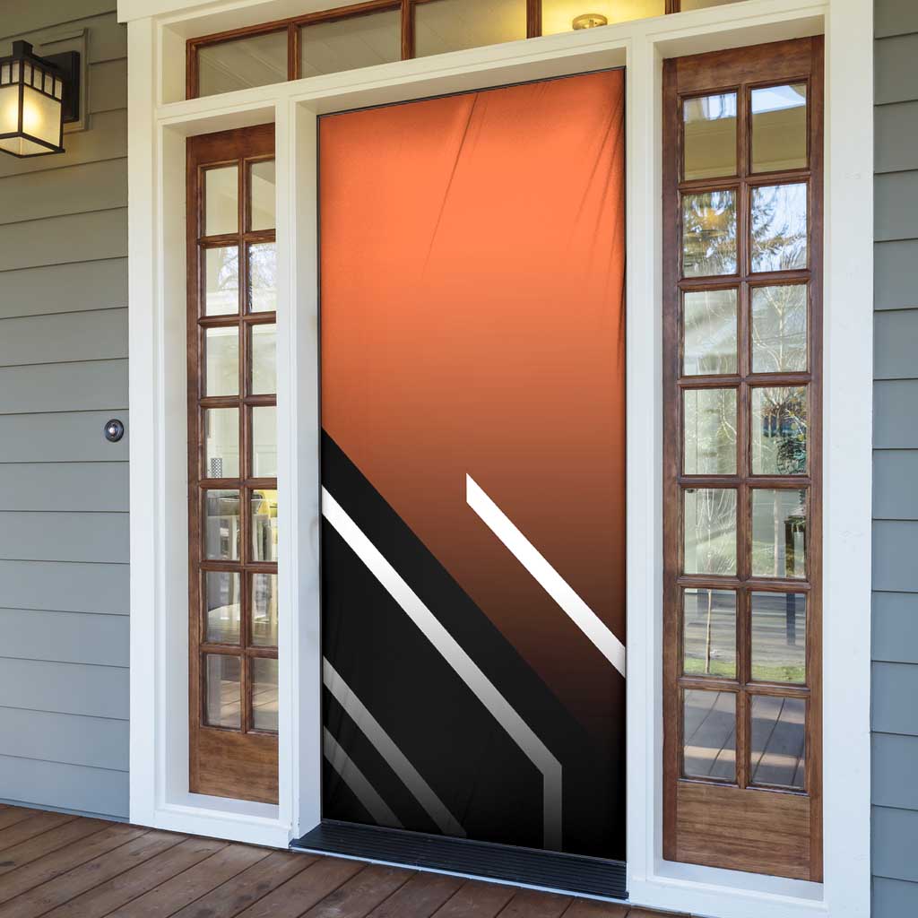Portgas D. Ace One Piece Door Cover with Fire Powers and Bold Action Pose Design - The Mazicc
