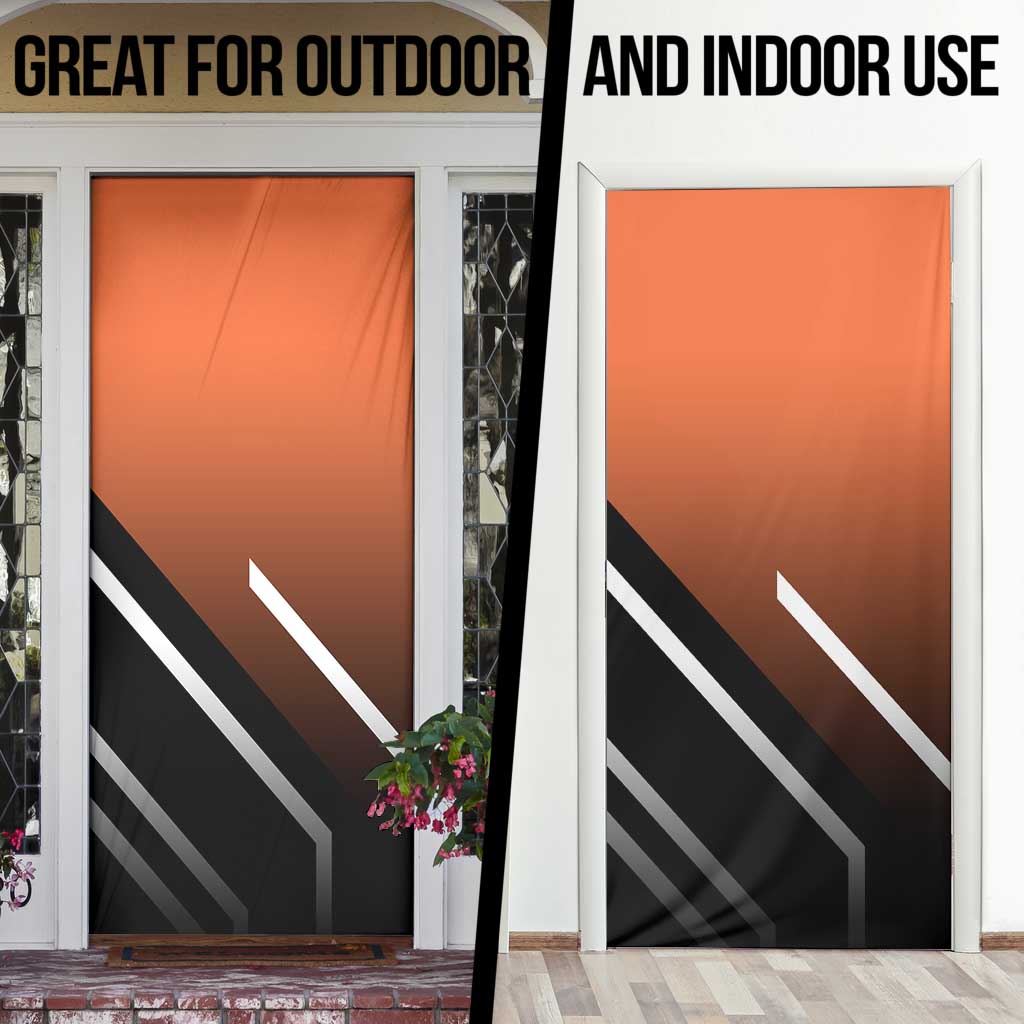 Portgas D. Ace One Piece Door Cover with Fire Powers and Bold Action Pose Design - The Mazicc