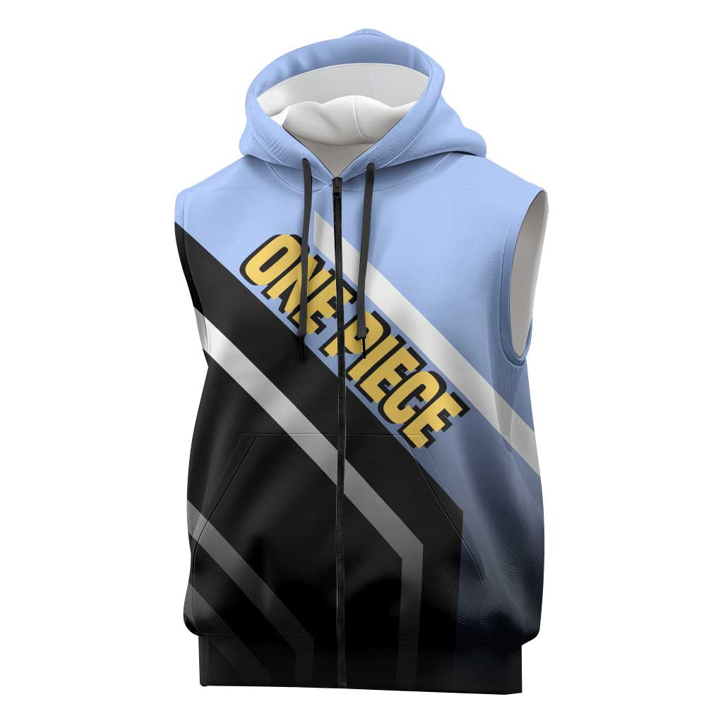 Kaido One Piece Sleeveless Zip Hoodie with Dragon Form and Fierce Battle Pose Design - The Mazicc