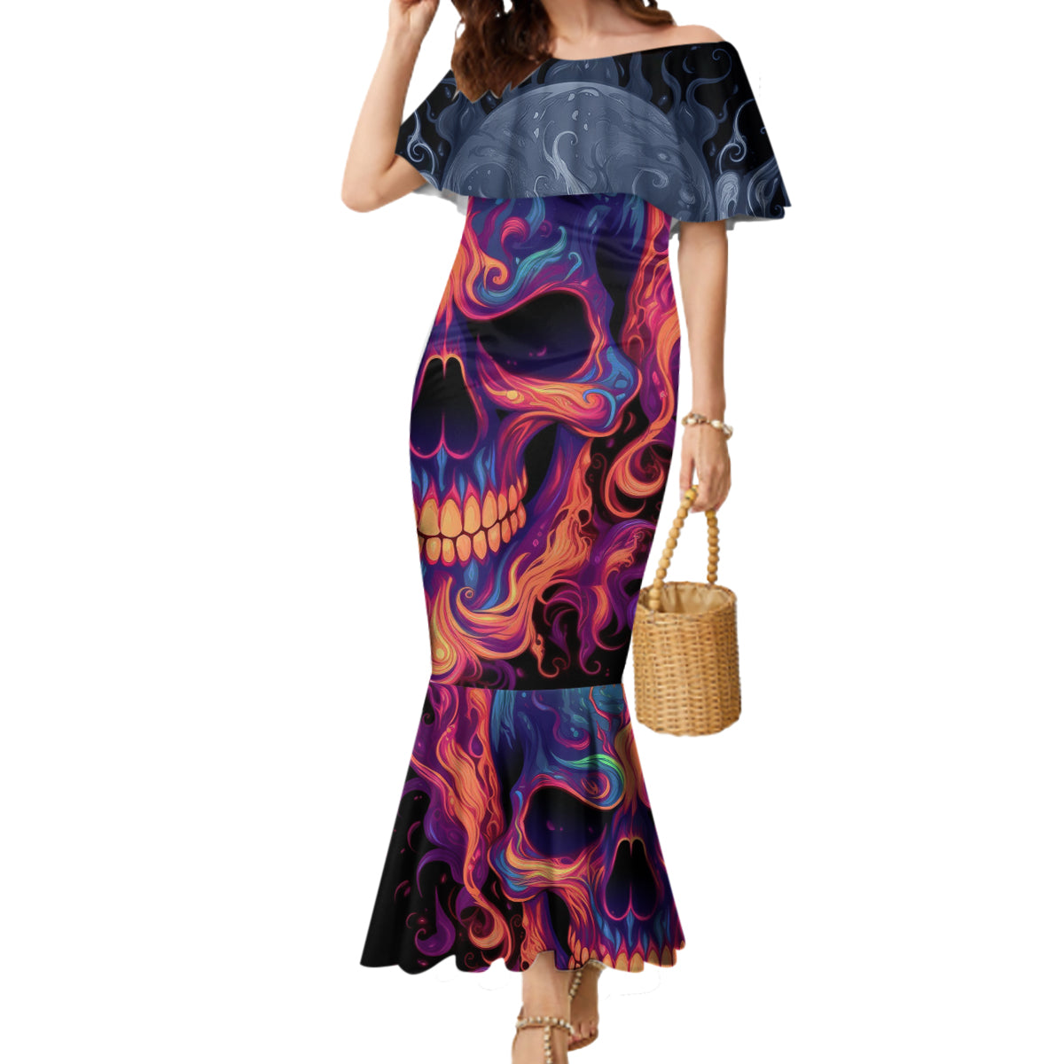 colorful-fire-skull-mermaid-dress-im-not-rude-i-just-have-the-balls-to-say-what-everyone-else-is-thingking