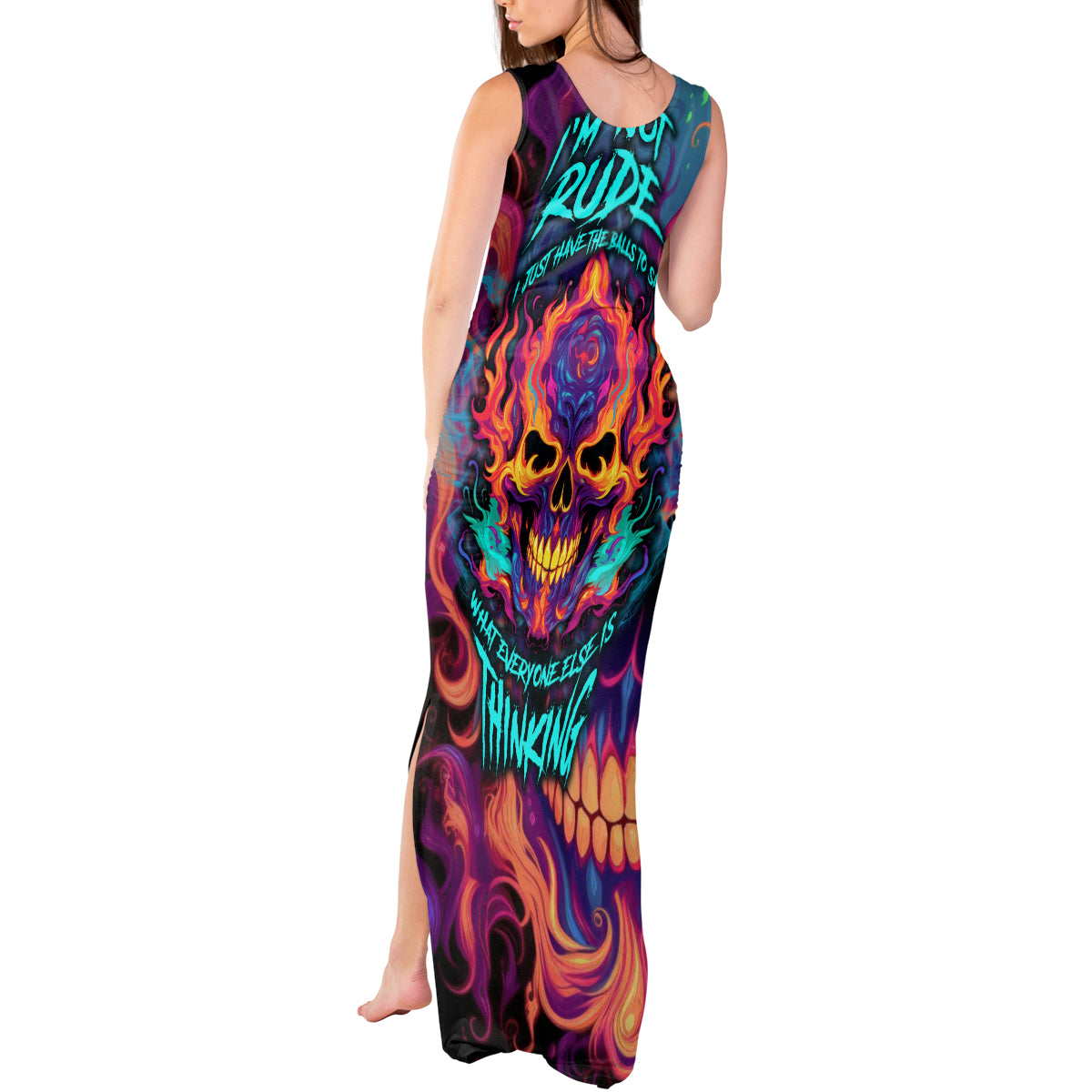 colorful-fire-skull-tank-maxi-dress-im-not-rude-i-just-have-the-balls-to-say-what-everyone-else-is-thingking