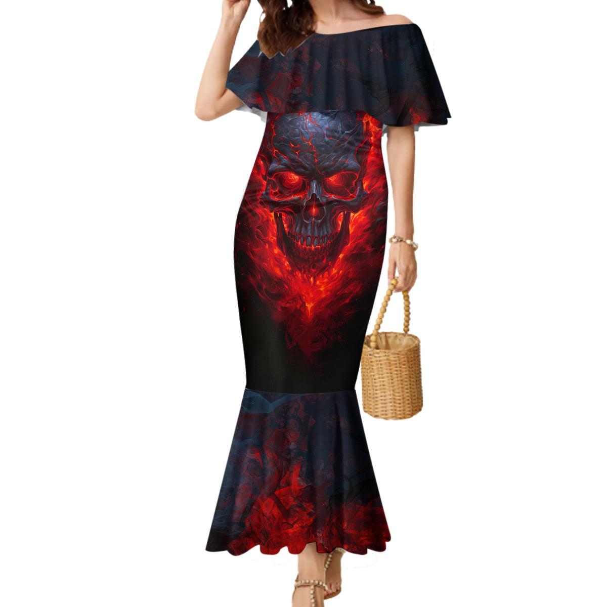 horror-skull-mermaid-dress-if-karma-doesnt-hit-you-trust-me-i-will