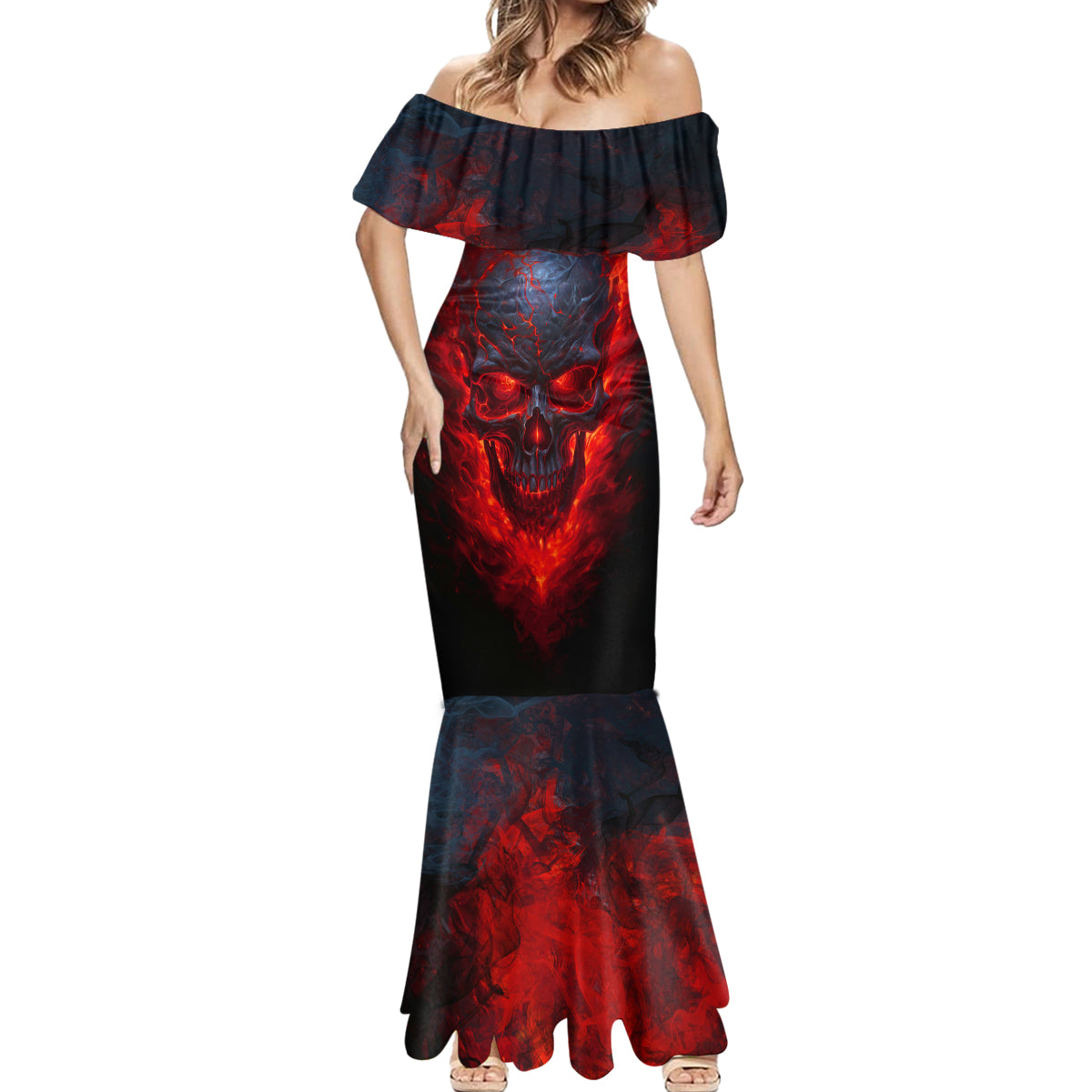 horror-skull-mermaid-dress-if-karma-doesnt-hit-you-trust-me-i-will