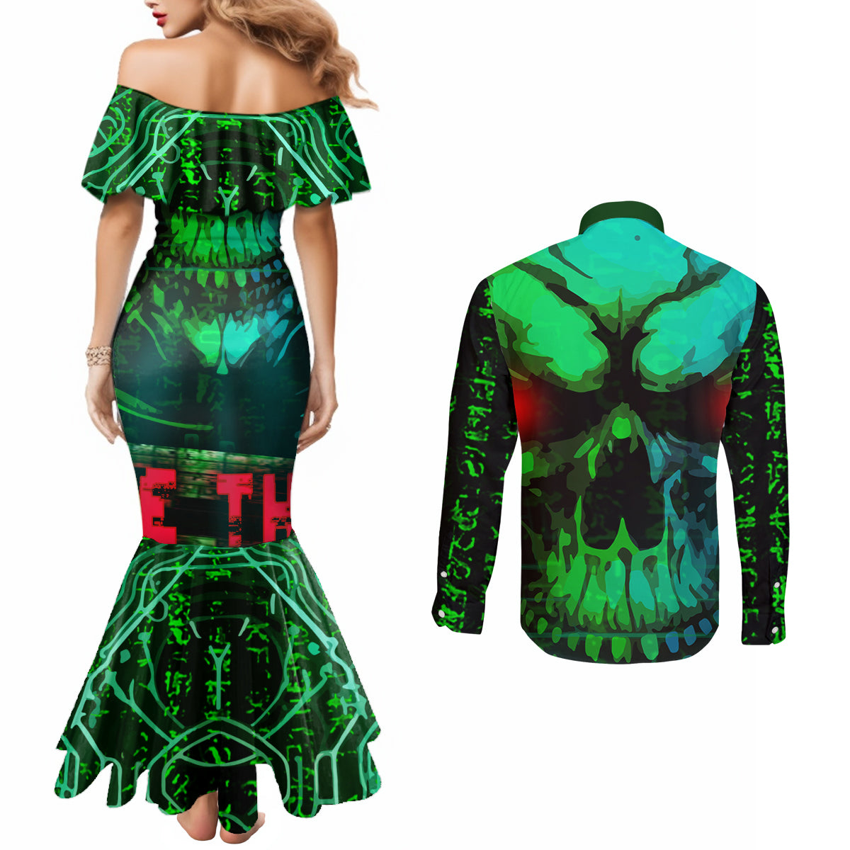 i-fing-hate-these-people-couples-matching-mermaid-dress-and-long-sleeve-button-shirts