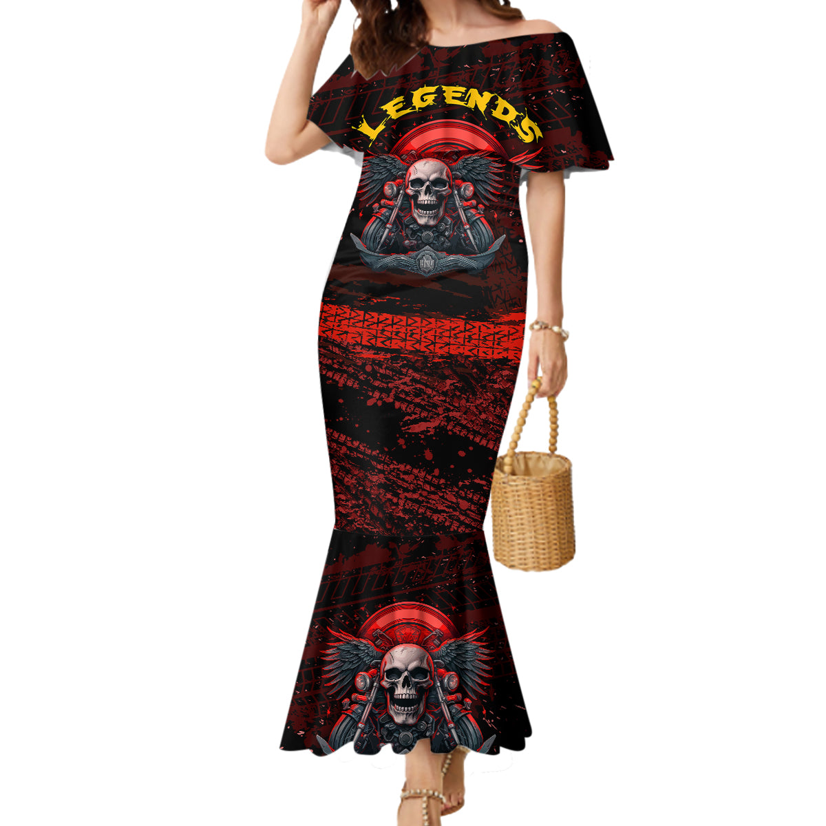 skull-biker-mermaid-dress-legend-never-die