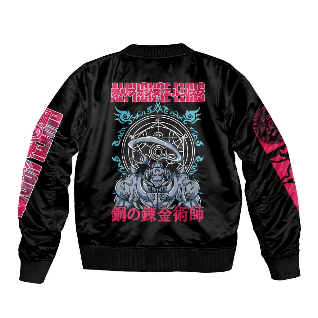 Alphonse Elric Fullmetal Alchemist Bomber Jacket Anime Style
