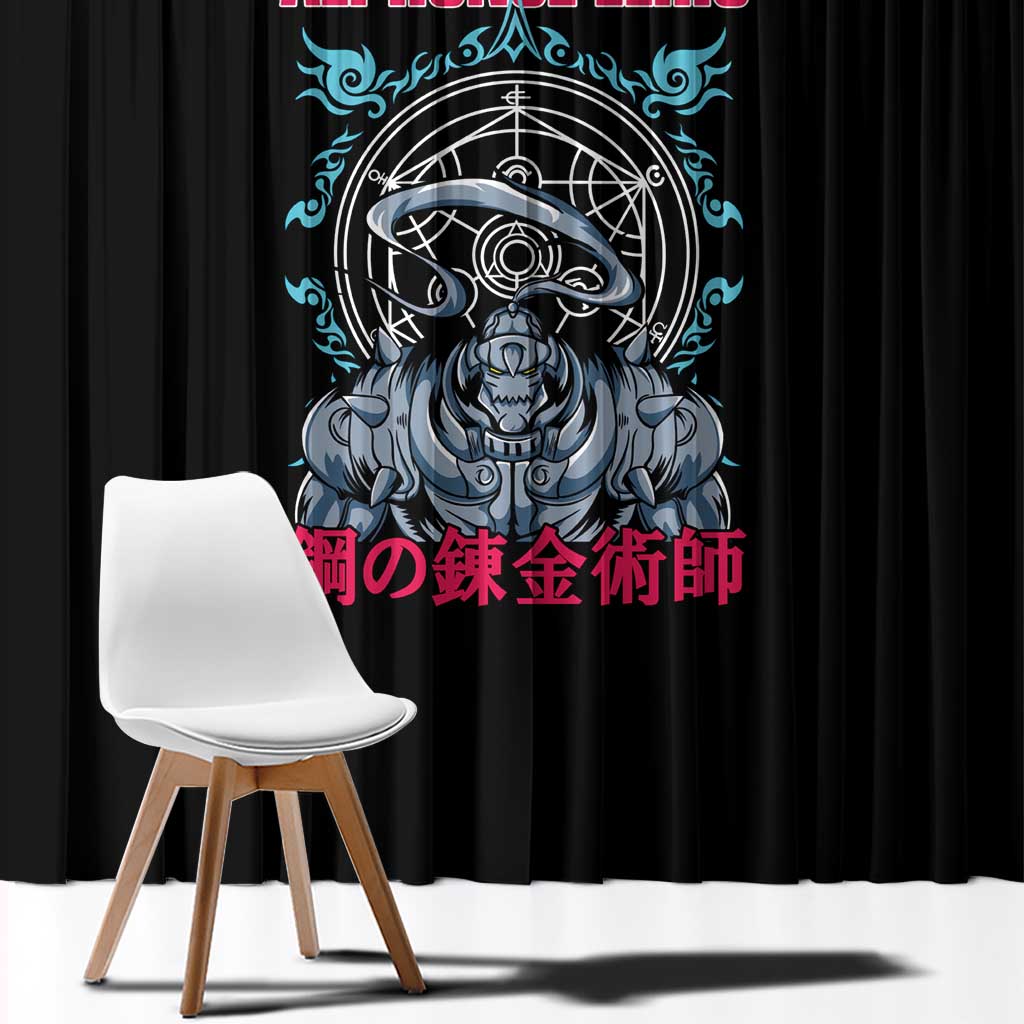 Alphonse Elric Fullmetal Alchemist Window Curtain Anime Style