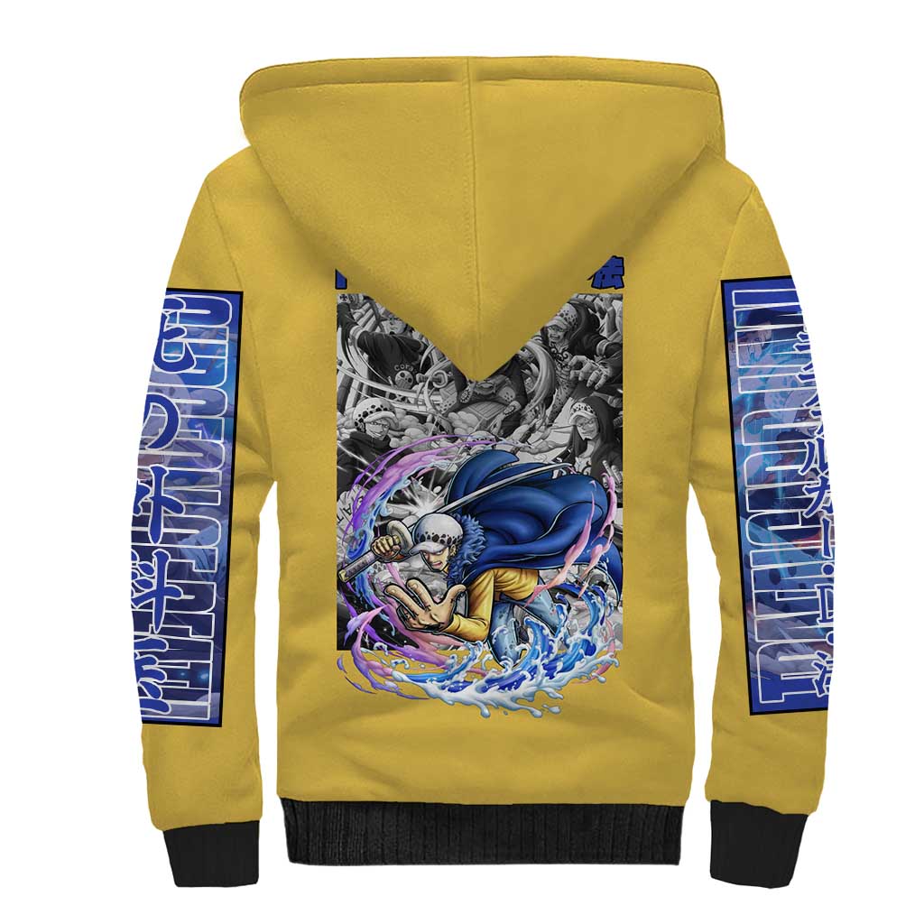 Trafalgar D. Law One Piece Sherpa Hoodie Anime Style