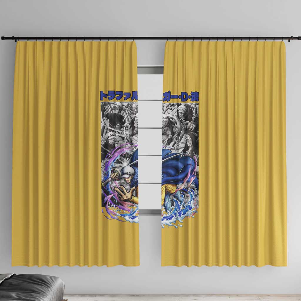Trafalgar D. Law One Piece Window Curtain Anime Style