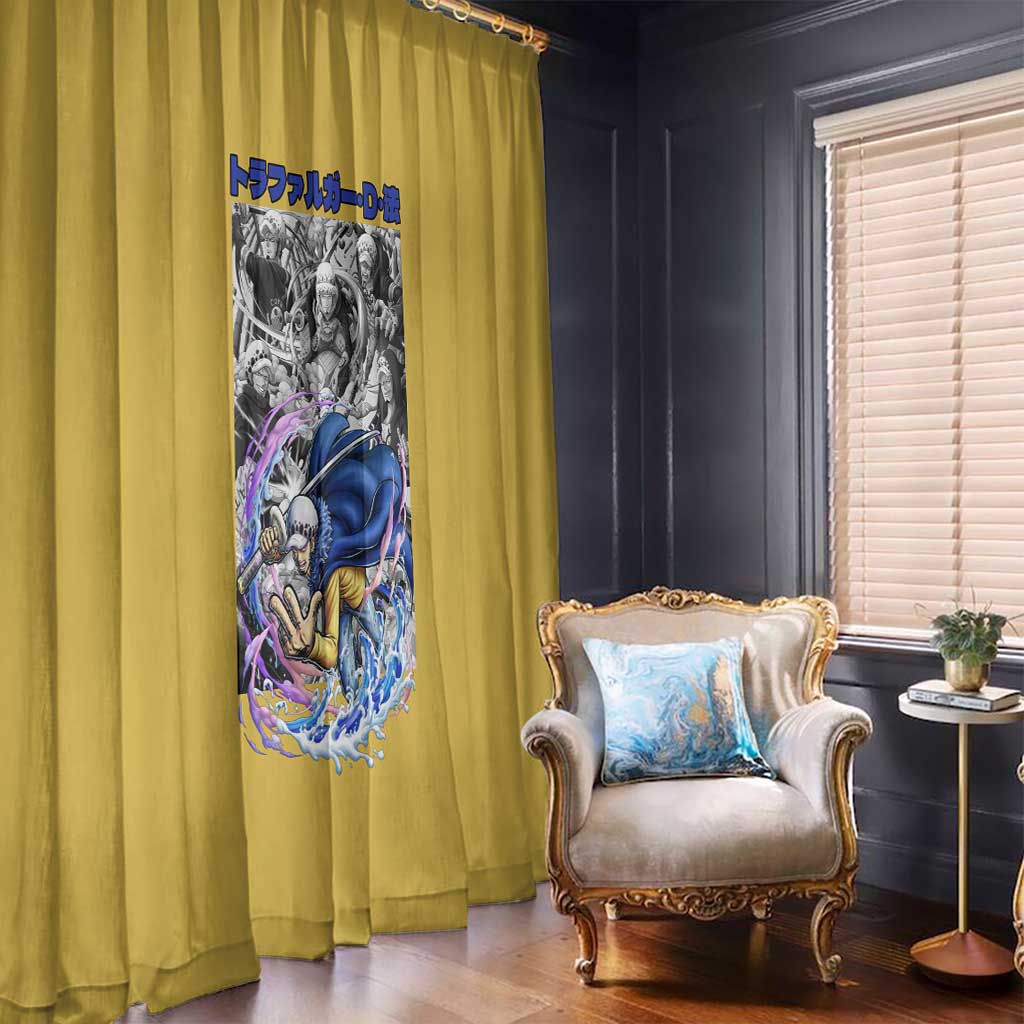Trafalgar D. Law One Piece Window Curtain Anime Style