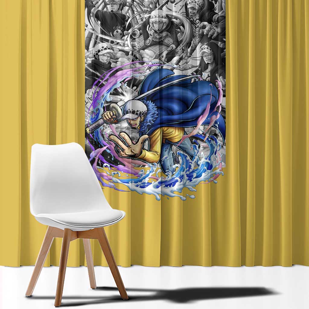 Trafalgar D. Law One Piece Window Curtain Anime Style