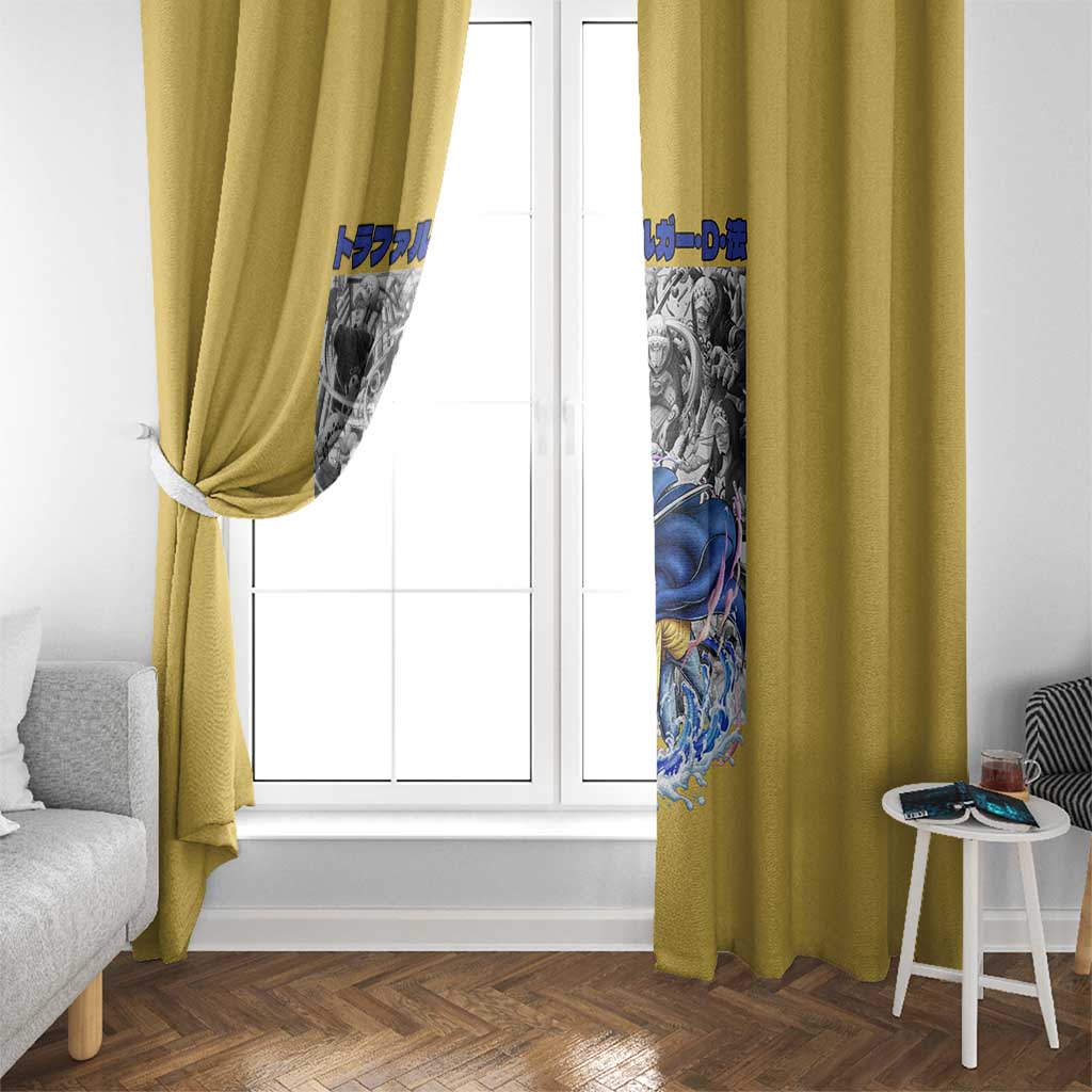 Trafalgar D. Law One Piece Window Curtain Anime Style