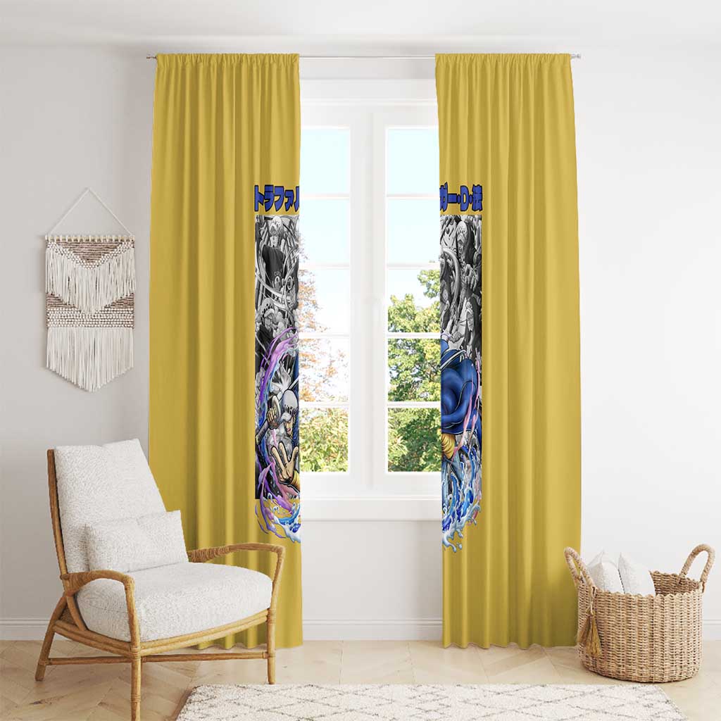 Trafalgar D. Law One Piece Window Curtain Anime Style
