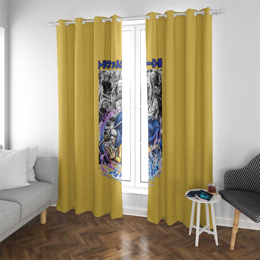 Trafalgar D. Law One Piece Window Curtain Anime Style