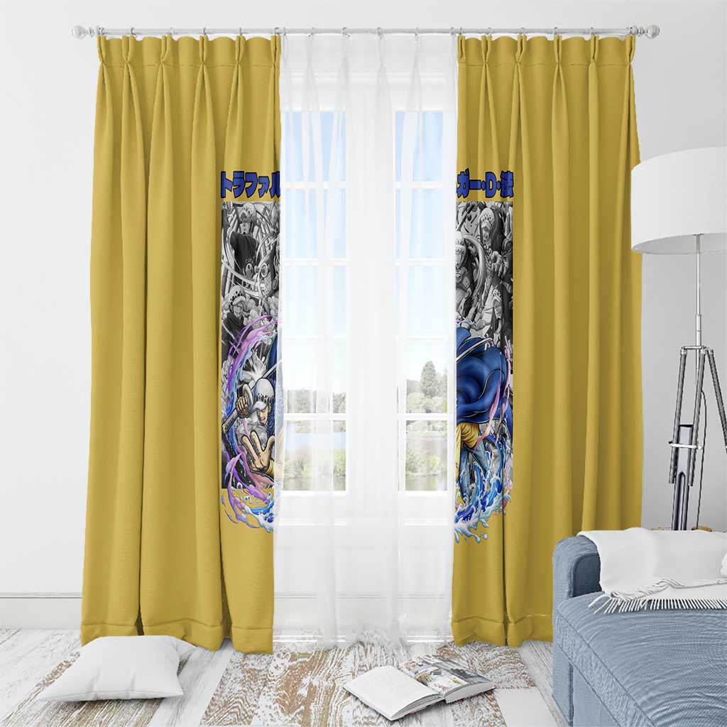 Trafalgar D. Law One Piece Window Curtain Anime Style