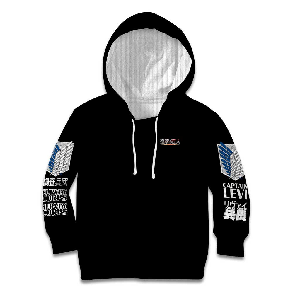 Levi Ackerman x Beast Titan Attack on Titan Kid Hoodie Anime Style