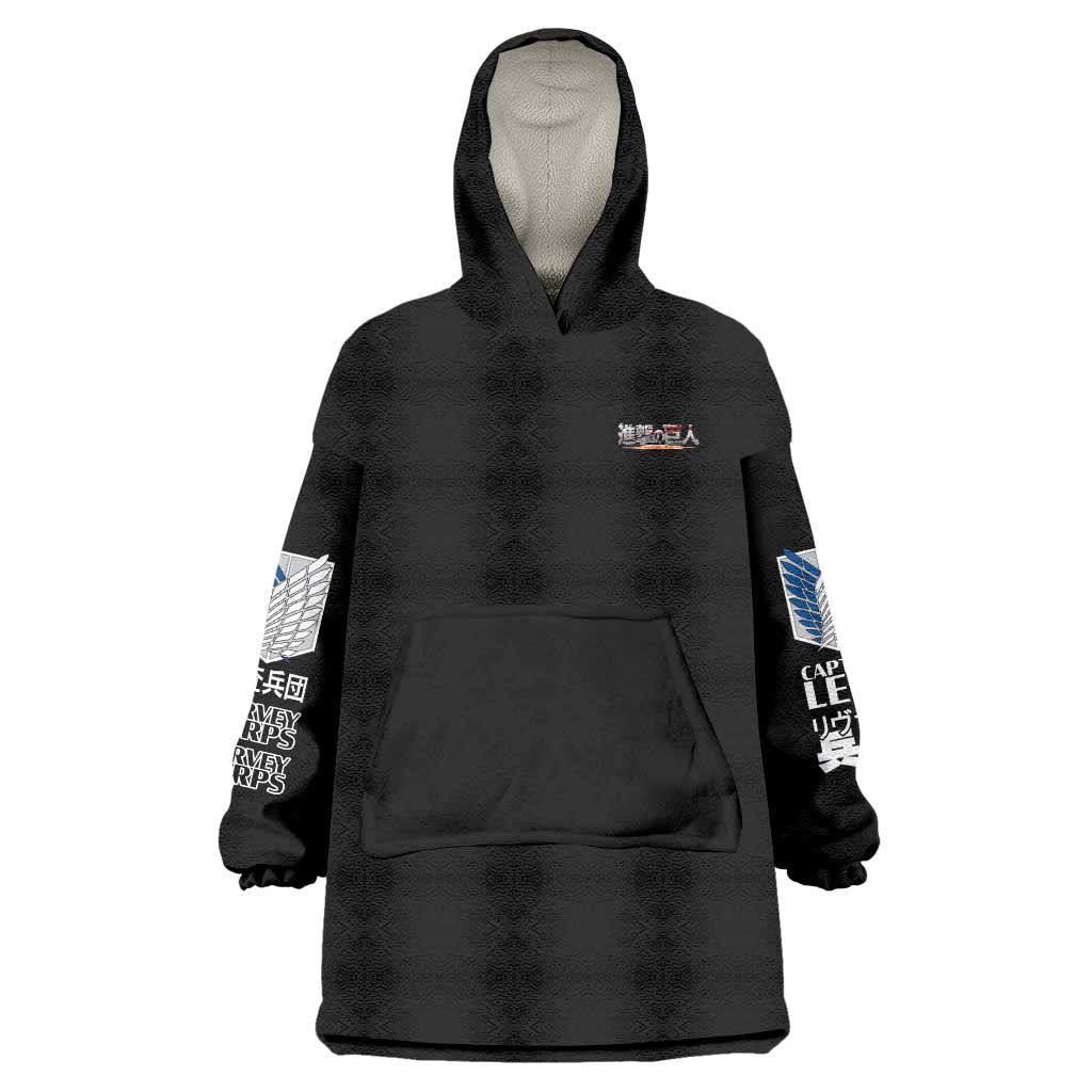 Levi Ackerman x Beast Titan Attack on Titan Wearable Blanket Hoodie Anime Style