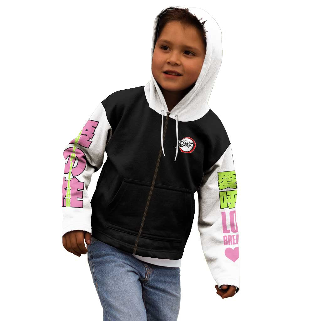 Mitsuri Kanroji V2 Demon Slayer Kid Hoodie Anime Style