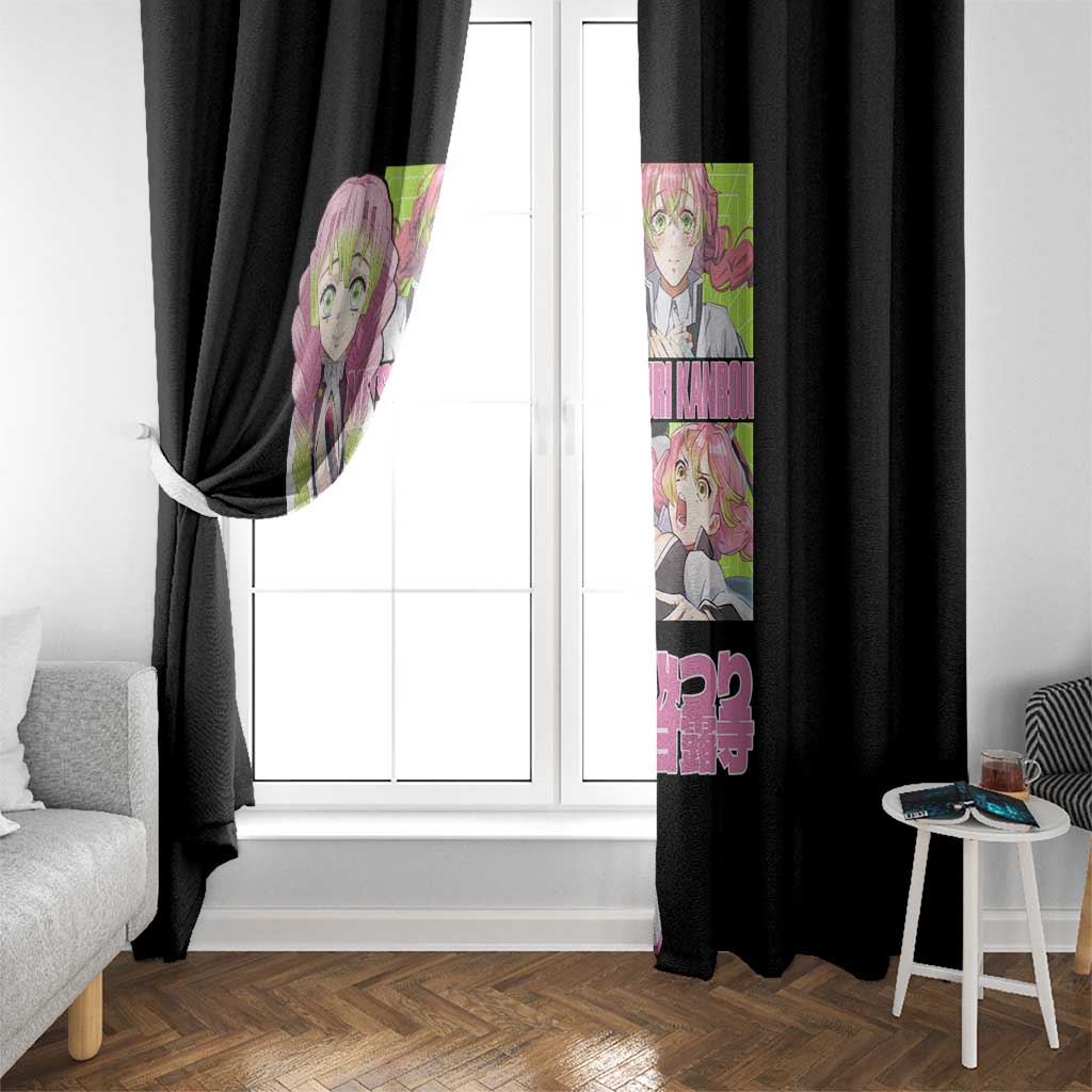 Mitsuri Kanroji V2 Demon Slayer Window Curtain Anime Style