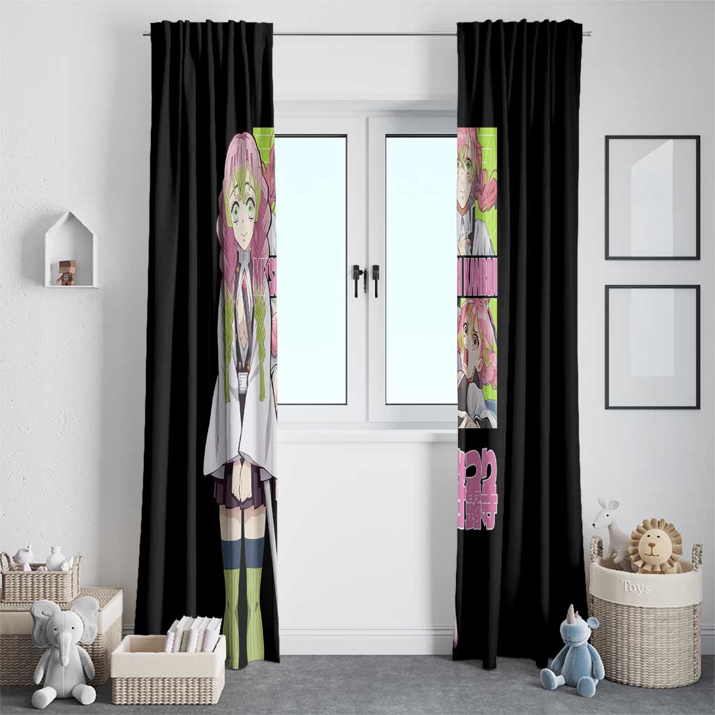 Mitsuri Kanroji V2 Demon Slayer Window Curtain Anime Style