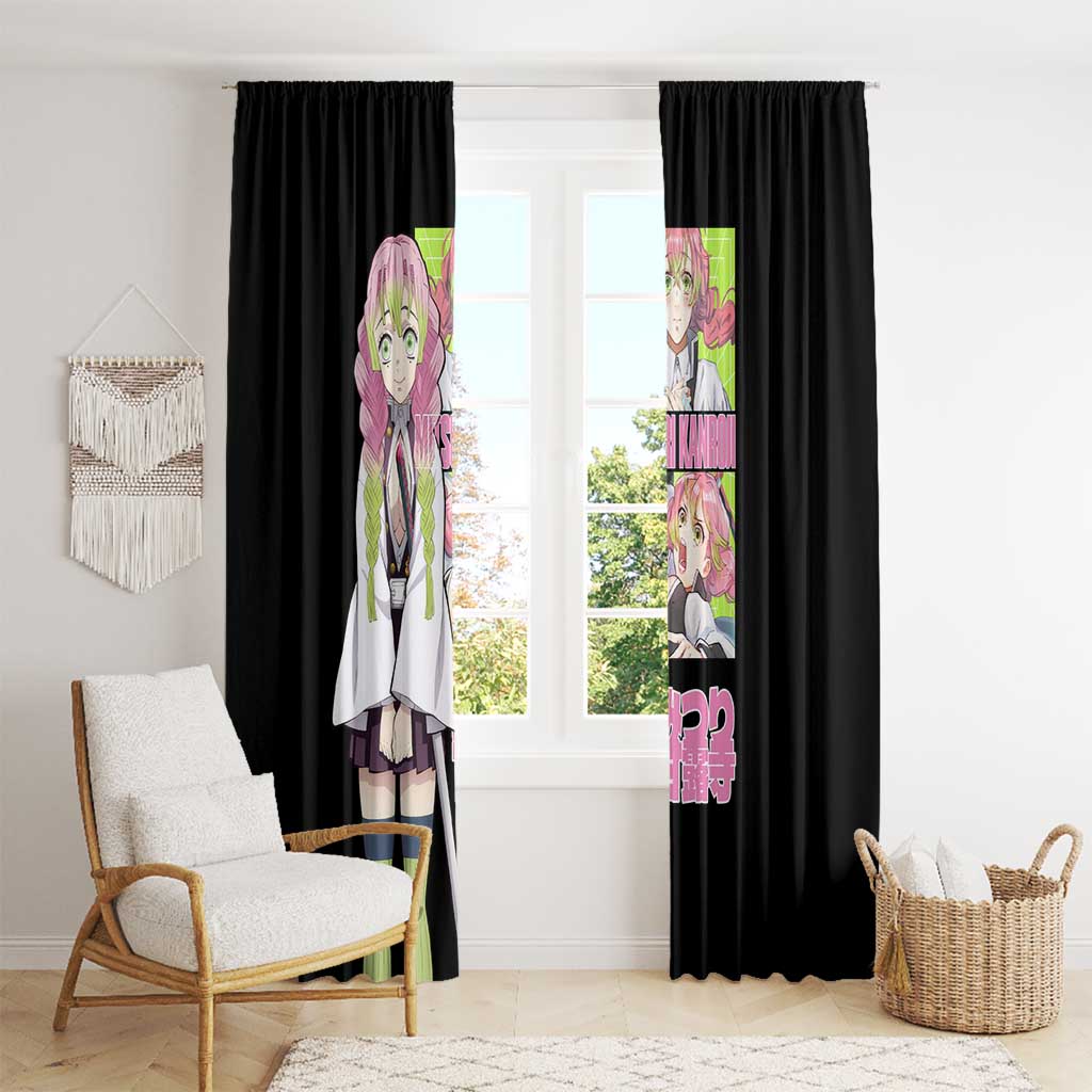 Mitsuri Kanroji V2 Demon Slayer Window Curtain Anime Style