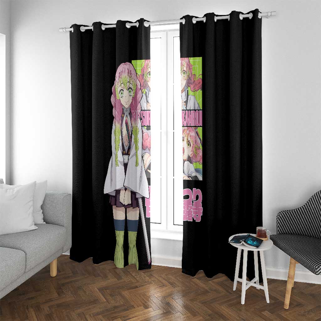 Mitsuri Kanroji V2 Demon Slayer Window Curtain Anime Style