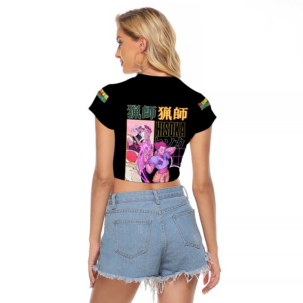 Hisoka Hunter x Hunter Raglan Cropped T Shirt Anime Style